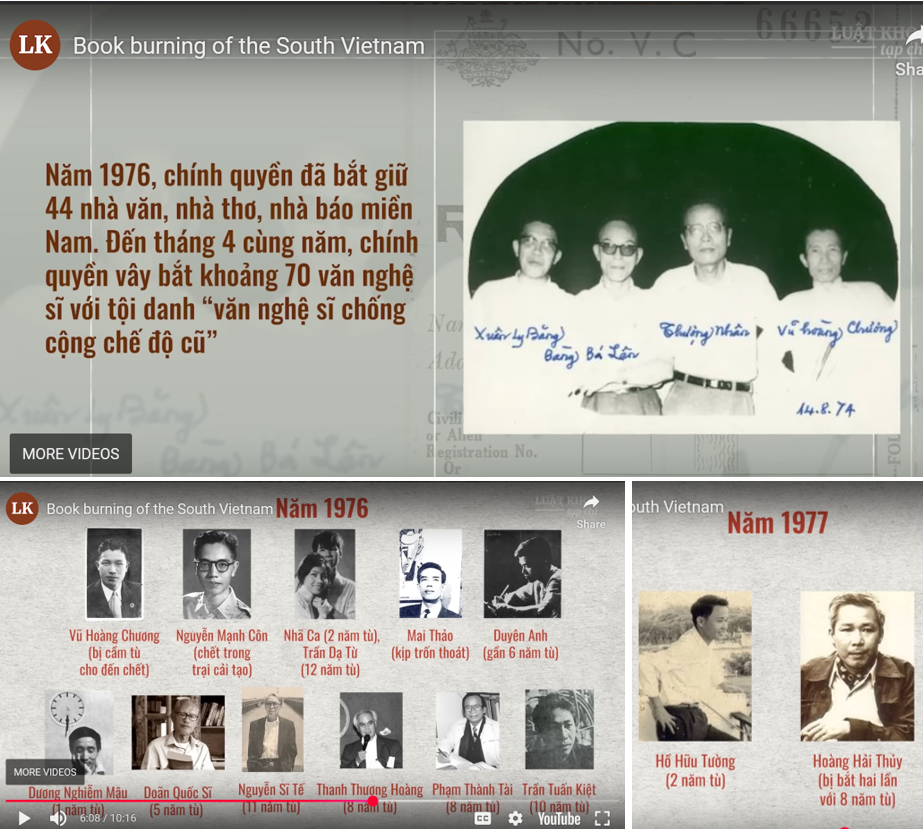 A screenshot of a book burning of the south vietnam

AI-generated content may be incorrect.